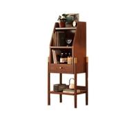 Libreria Libreria aperta con piedi alti con cassetto, espositore multistrato in bambù, for scaffali for organizer for libri da ufficio