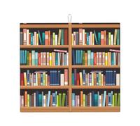 Libreria Libreria. Tappetino per asciugare i piatti in microfibra stampa,Tappetino da cucina assorbente ad asciugatura rapida,Tappetino scolapiatti pieghevole antiscivolo