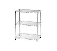 Libreria Light Cromo Con 3 Piani Cm 36 X 60 X 75 Linea Archimede Serena Group -