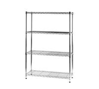 Libreria Light Cromo Con 4 Piani Cm 36 X 90 X 137 Linea Archimede Serena Group -