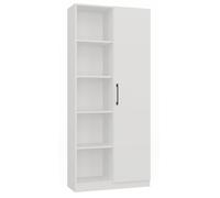 CDF Libreria da ufficio RD-80, colore: bianco, per soggiorno, ufficio, studio, moderno, per libri e giocattoli, ideale per cameretta dei bambini, adolescenti, camera dei ragazzi