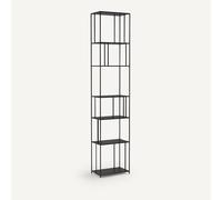 Libreria metallo acciaio H240 cm, Parallel XL Nero TU