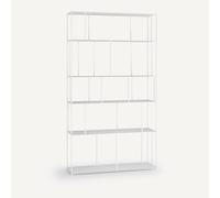 Libreria metallo acciaio Parallel, grande larghezza Bianco TU