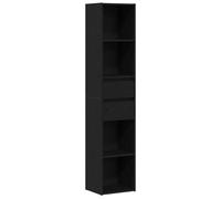 Libreria minimalista in quercia nera con ripiani regolabili per librerie, soggiorni e uffici 36 x 30 x 171 cm Design autoportante per organizzare libri e decorazioni in legno ingegnerizzato Librerie m