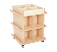 Libreria Mobile a Torre Flexi su Ruote, Arredo Scuola