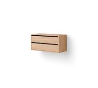 Libreria Mobile Bassa Con Ripiani In Rovere