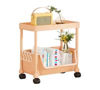 Libreria Mobile Con Ruote - Scaffale di Archiviazione per Cucina con Ruote - Scaffale Bagno Con Rotelle - per Casa Bagno Studio Scuola Ufficio Documenti DVD Laptop Forniture Cucina Cosmetici Pavimento