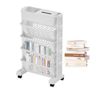 Libreria mobile - Libreria mobile per libri a più livelli | Elegante libro mobile Rolling Book Organizer, Rolling Book Arrangeur Cart, Rolling Book Trolley per la casa -