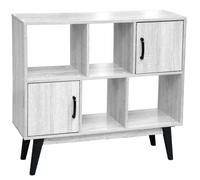 LIBRERIA MOBILETTO SALVASPAZIO MODERNO SCAFFALE BASSO SLIM ROVERE h809030 cm
