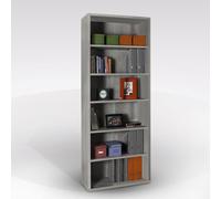 LIBRERIA MOD. DISEGNO CM 82X36 H 217 CEMENTO