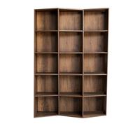 Libreria Moderna 3 Elementi 5 Ripiani Trek Noce