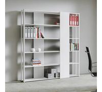 Libreria Moderna 5 Ripiani 178x36x204 cm in nobilitato Bianco