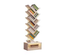 Libreria moderna a forma di albero, 140 cm, con design anti-ribaltamento, per CD e libri, ideale per camera da letto/soggiorno
