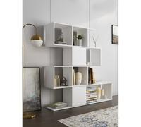 Libreria Scaffale Angolare 5 Ripiani In Legno Melaminico Mensole da Parete Espositive Design Moderno Elegante E Minimal Per Arredo Casa Soggiorno Studio Salotto Camera 123 x 20 x 20 cm (Rovere)