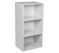 Libreria Modulare 3 Ripiani 40x29,5x80 cm in Legno Bianca