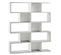 Libreria Modulare 5 Ripiani 150x180x38 cm Ossido Bianco