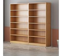 Libreria modulare con armadietto da pavimento MultiShelf Open Display Case Pannello posteriore per stabilità, libreria versatile per casa, ufficio e uso ad angolo (A140)