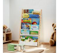 LIBRERIA MONTESSORI BAMBINI 6 SCOMPARTI TESSUTO OXFORD MEDIUM ORGANIZZATORE GIOC