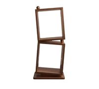 Libreria organizer in legno con 2 scomparti, per ufficio e casa, espositore per stampante