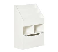 Libreria per Bambini 60x29,9x90 cm con Ripiani e 1 Cassetto in MDF Bianco