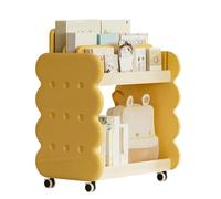 Libreria per bambini,Con Ruote Carina Piccola Libreria Da Pavimento | Libreria Angolo per Bambini,Per La Casa Camera dei Bambini Sala Giochi Camera Da Angolo Lettura Biblioteca Giocattoli