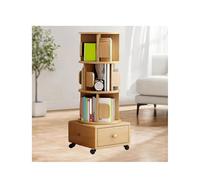 Libreria per bambini, girevole a 360°, con ruote, autoportante, sottile, con cassetti, per la cameretta dei bambini