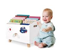 Libreria per bambini in legno con 2 divisori regolabili, libreria Montessori, scaffale per libri per bambini, libreria per bambini, adatta per camerette dei bambini, asilo nido e aula e giocattoli