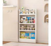 Libreria per bambini, montaggio a parete, 3/4/5/6 ripiani, salvaspazio e anti-dumping, perfetta per giocattoli, CD e libri nella stanza dei bambini, casa e soggiorno