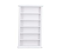 Libreria per la Casa delle Bambole 1:12 Mini Bambola House White Wolio Miniature Bookcase Mobili Mobili Studio Decorazione del Soggiorno