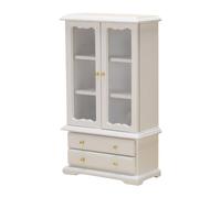 Libreria per la casa delle bambole - 3 piani in miniatura Libreria in legno | 15 cm altezza casa delle bambole per soggiorno, biblioteca, studio, presentazione realistica in miniatura