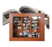Libreria per piccoli libri, kit in miniatura Book Nook | Legno scuotere una mensola | Piccola vetrina per libreria, decorazione per scaffali in miniatura per la decorazione della camera degli amanti