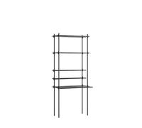 Libreria Per Spazio di Lavoro MOEBE Shelving Single Nero/ Nero
