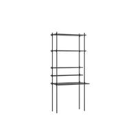 Libreria Per Spazio di Lavoro Shelving Single Nero/ Nero