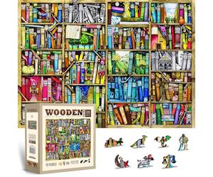 Libreria Puzzle in legno