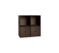 Libreria Quadrata Audo Frame Standard Rovere Affumicato