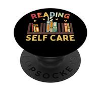 Libreria Reading Is Self Care Heart Love PopSockets PopGrip Adesivo
