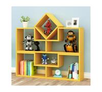 Libreria regolabile in legno, la tavola ispessita può essere posizionata liberamente come scaffale espositivo, adatta for ufficio e casa(Color2)