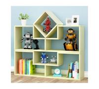 Libreria regolabile in legno, la tavola ispessita può essere posizionata liberamente come scaffale espositivo, adatta for ufficio e casa(Color8)