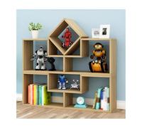 Libreria regolabile in legno, la tavola ispessita può essere posizionata liberamente come scaffale espositivo, adatta for ufficio e casa(Color10)