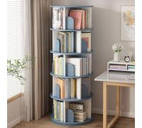 Libreria rotante a 360 gradi, Moderna Torre Verticale per Libri, Scaffale Multiuso per Libri per casa, Ufficio, Giocattolo di stoccaggio libreria rack parete per bambini e adulti(Blue,160*45cm/63*18in