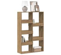 Libreria Rovere Artigianale 100x33x155,5cm in Legno Multistrato - Rustic Wooden Bookshelf for Living Room Office Handmade Solid Plywood Storage Shelf with 5 Shelves Sturdy & Spacious Design