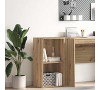Libreria Rovere Artigianale 40x30x77 cm in Legno Multistrato - Rustic Bookshelf for Living Room Bedroom Durable Particle Board with Smooth Surface Easy Assembly Maintenance - Books DVDs Decor