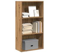 Libreria Rovere Artigianale 60x30x114 cm in Legno Multistrato - Rustic Oak Bookshelf with Ample Storage Space for Living Room Bedroom - Durable Particle Board, Easy Assembly, Mountable Shelf Unit