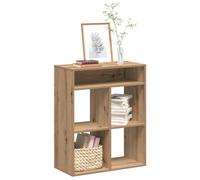 Libreria Rovere Artigianale 66x31x80 cm Legno Multistrato - Rustic Bookshelf for Living Room Office Sturdy Particle Board with Smooth Surface Easy Assembly Maintenance Ideal for Books & Decor