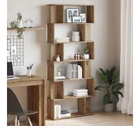 Libreria Rovere Artigianale 80x24x192 cm Bookcase, Handmade Multilayer Wood Bookshelf with Elegant Design, Sturdy Storage Solution for Living Room, Office, Study, Modern Home Decor Furniture