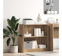 Libreria Rovere Artigianale 80x24x76 cm in Legno Multistrato, Rustic Bookshelf for Living Room & Bedroom, Handmade Wooden Storage Shelf with Spacious Compartments, Durable & Easy to Clean