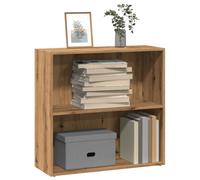 Libreria Rovere Artigianale 80x30x77 cm in Legno Multistrato - Rustic Bookshelf for Living Room Bedroom Durable Chipboard with Smooth Surface Easy Assembly Maintenance Spacious Storage Books & Decor