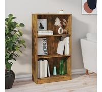 Libreria Rovere Fumo 60x24x109 cm in Legno Multistrato - Moderna Libreria per Soggiorno e Camera da Letto con Ampio Spazio, Scaffale Multifunzionale, Facile da Pulire, Ideale per Libri e Decorazioni