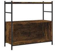 Libreria Rovere Fumo 80x30x78,5 cm in Legno Multistrato e Ferro, Mobili, Scaffalature, Librerie Marrone