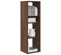 Libreria Rovere Marrone 34x31x112 cm in Legno Multistrato, Bookshelf for Home Office, Sturdy Wooden Shelf with Smooth Surface, Ideal for Books Decor Plants, Easy Assembly Wall Mountable Storage Unit
